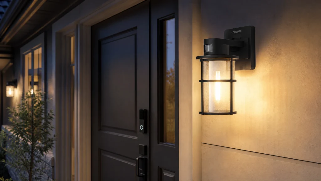 LEONLITE LED Dusk-to-Dawn Outdoor Wall Light